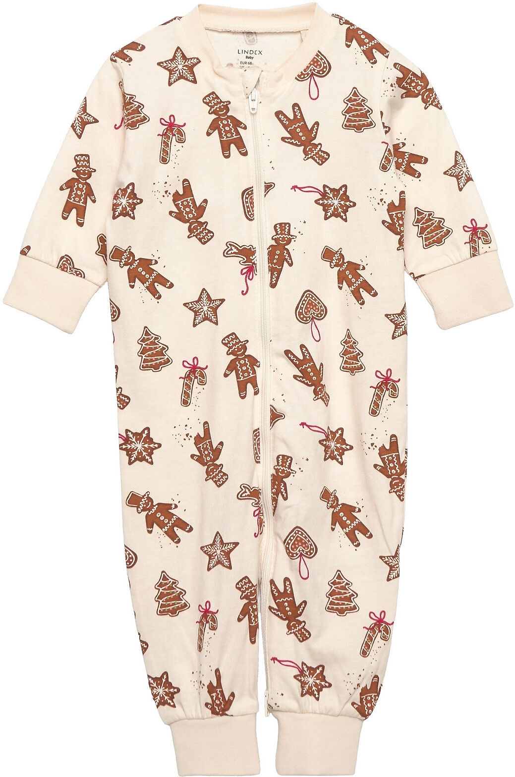 Lindex Pyjamas Gingerbread Aop Pyjamas Sie Jumpsuit Multi/mønstret Lindex