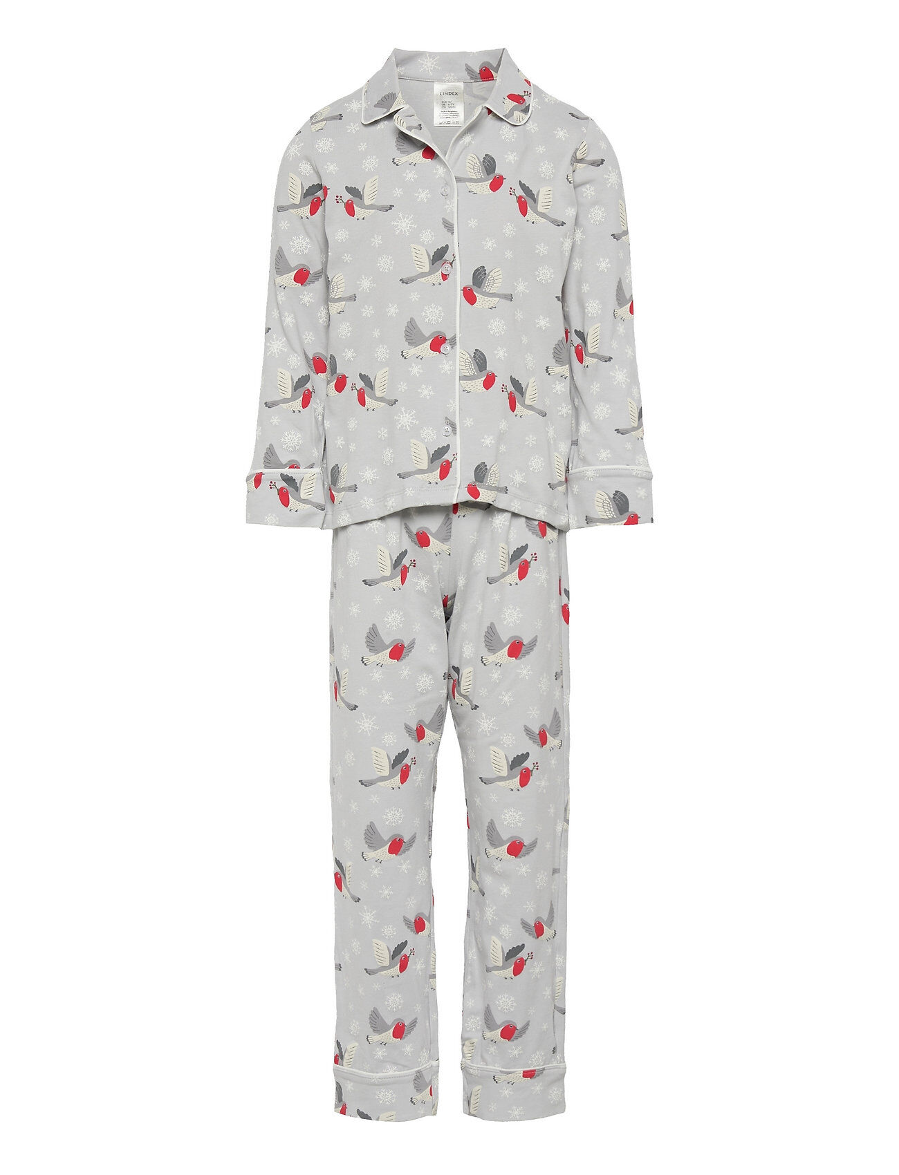 Lindex Pajama Brids And Snow Pyjamas Sett Multi/mønstret Lindex