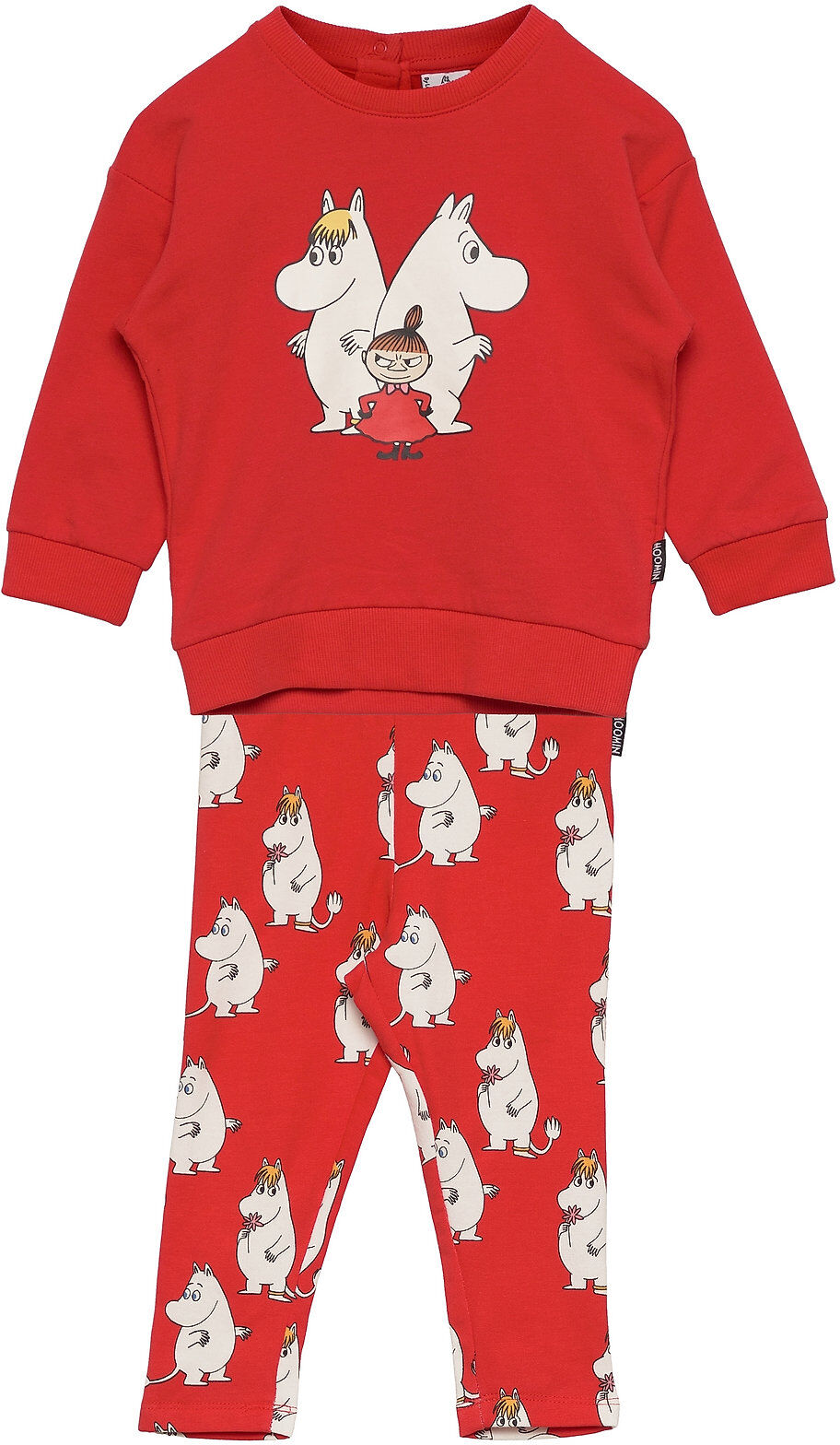 Lindex Set Sweatshirt Leggings Moomin 2-piece Sets Rød Lindex