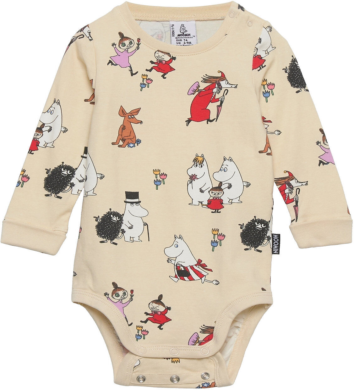 Lindex Body Moomin Bodies Long-sleeved Multi/mønstret Lindex