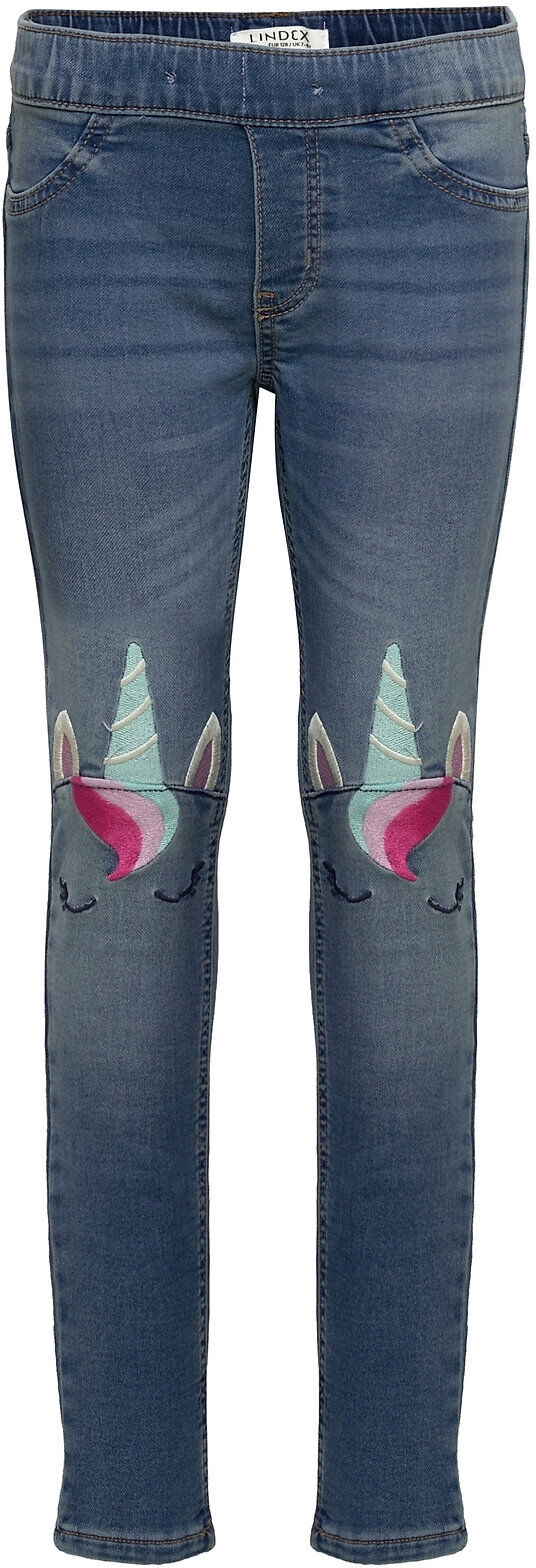 Lindex Trousers Denim Unicorn Jeans Slim Jeans Blå Lindex