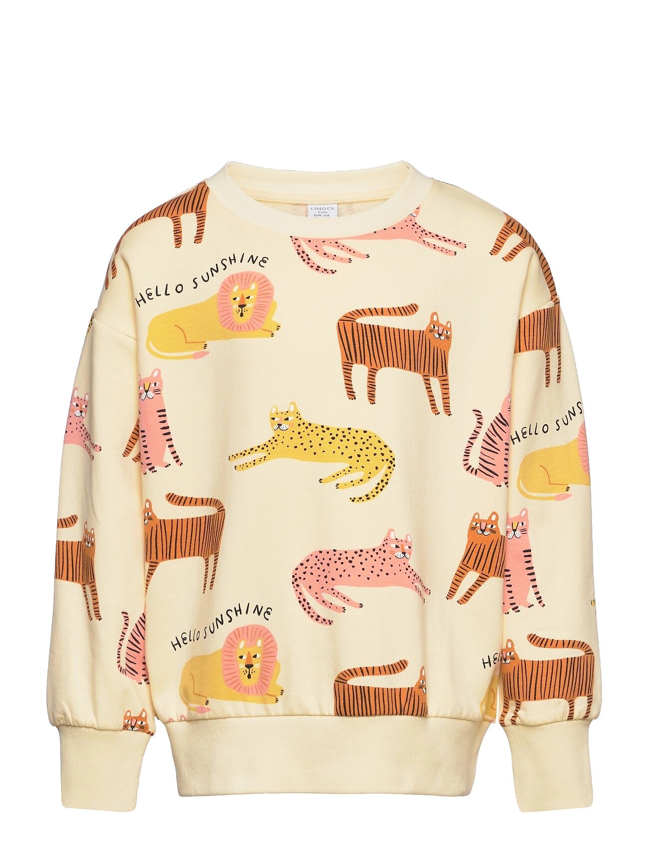 Lindex Sweater Aop Sunny And Funny Sweat-shirt Genser Multi/mønstret Lindex