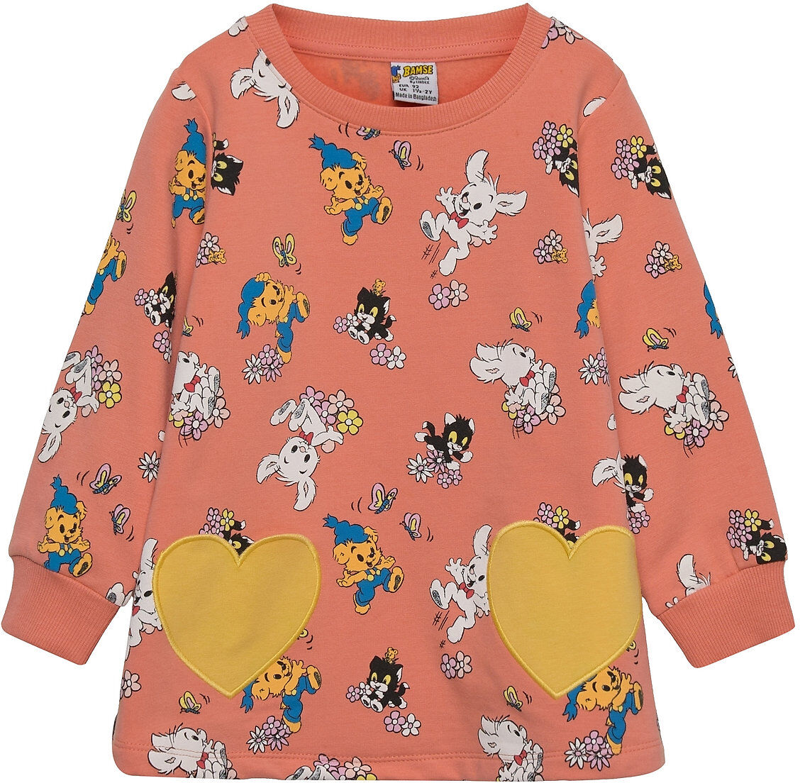 Lindex Top Long Bamse Ao Print Sweat-shirt Genser Multi/mønstret Lindex