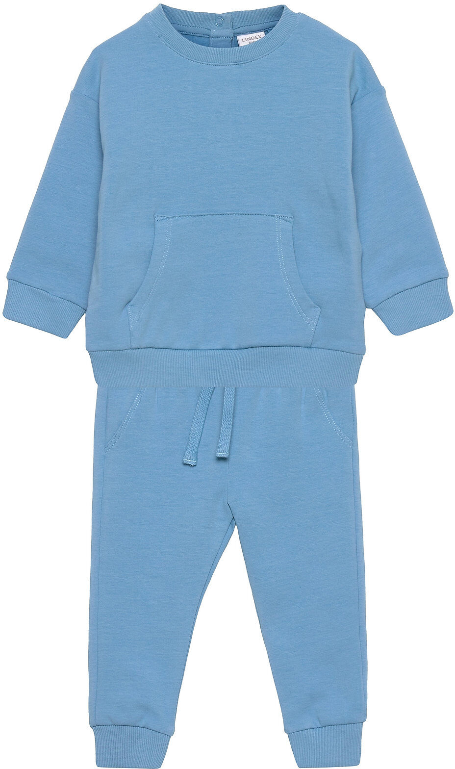 Lindex Set Sweatshirt Jogger 2-piece Sets Blå Lindex