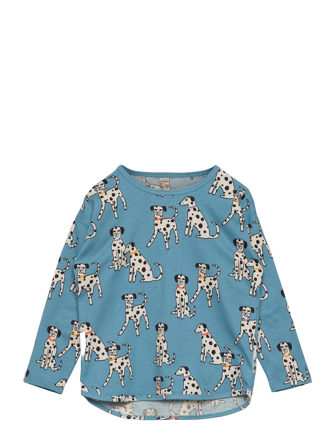 Lindex Top Dalmatians Aop T-shirts Short-sleeved Blå Lindex