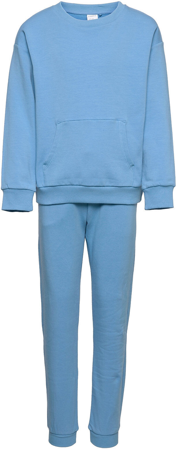 Lindex Set Sweatshirt Jogger Pyjamas Sett Blå Lindex