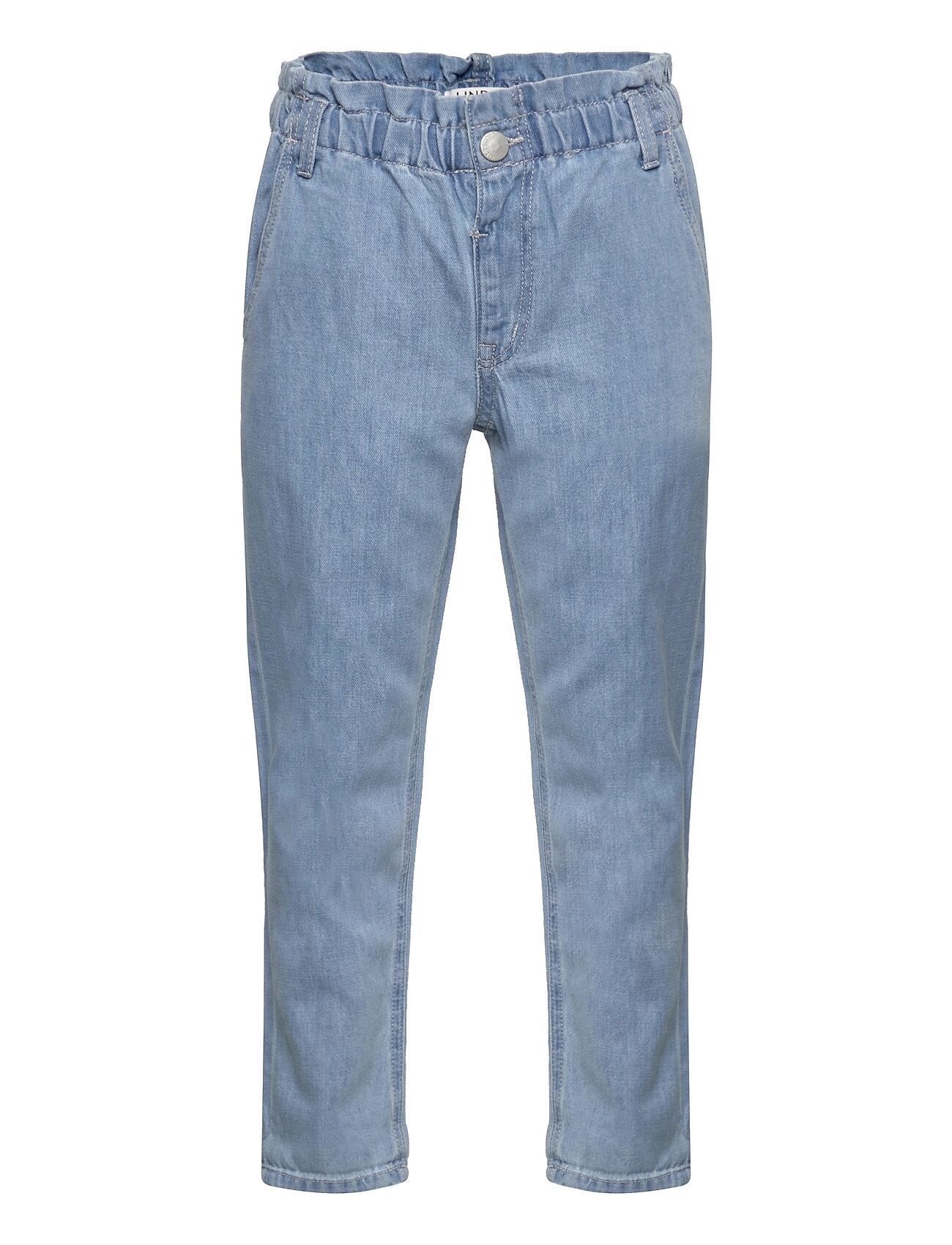 Lindex Trousers Denim Tilde Blue Jeans Straight Jeans Blå Lindex