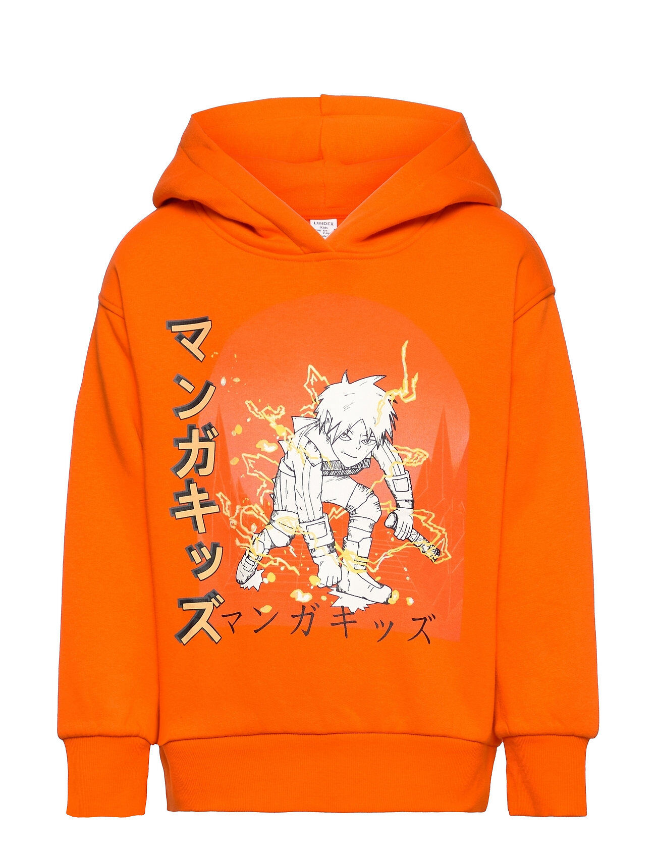 Lindex Sweatshirt Hood Manga Hettegenser Genser Oransje Lindex