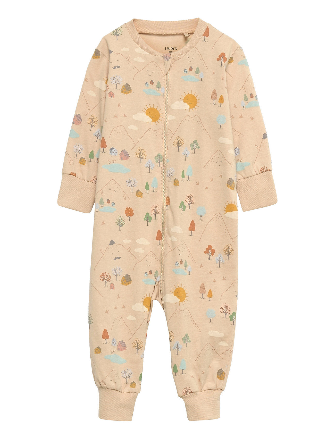 Lindex Pyjamas Mountain Village Aop Pyjamas Sie Jumpsuit Multi/mønstret Lindex