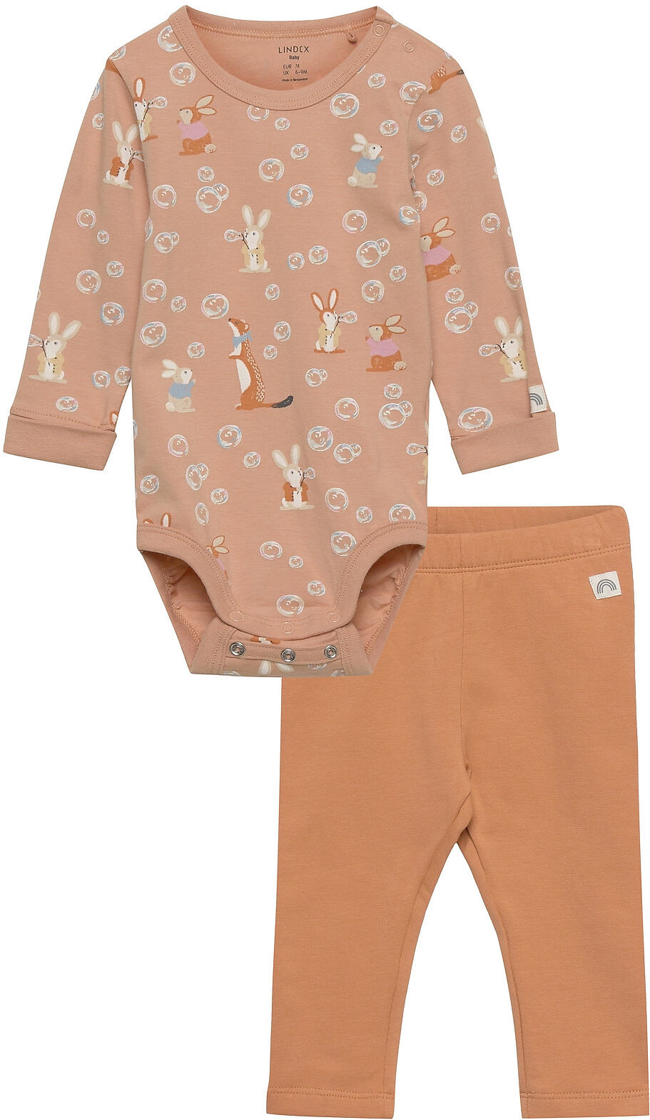 Lindex Set Body Leggings Soap Bubbles 2-piece Sets Multi/mønstret Lindex