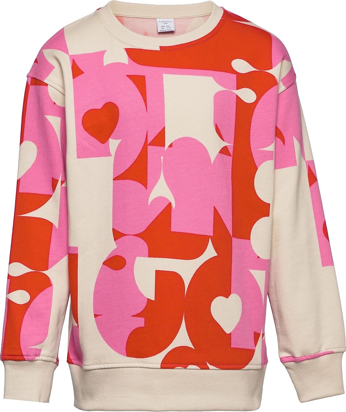 Lindex Sweater Valentine Aop Sweat-shirt Genser Multi/mønstret Lindex