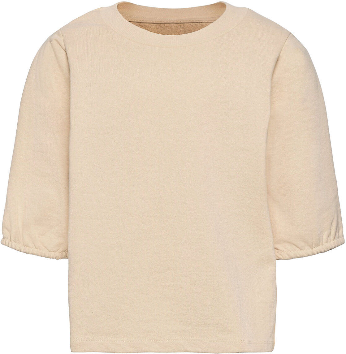 LMTD Nlfhallon Ss Short Sweat Sweat-shirt Genser Beige LMTD