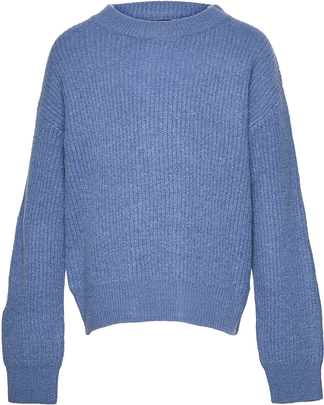 LMTD Nlflulja Ls Short Knit Pullover Blå LMTD