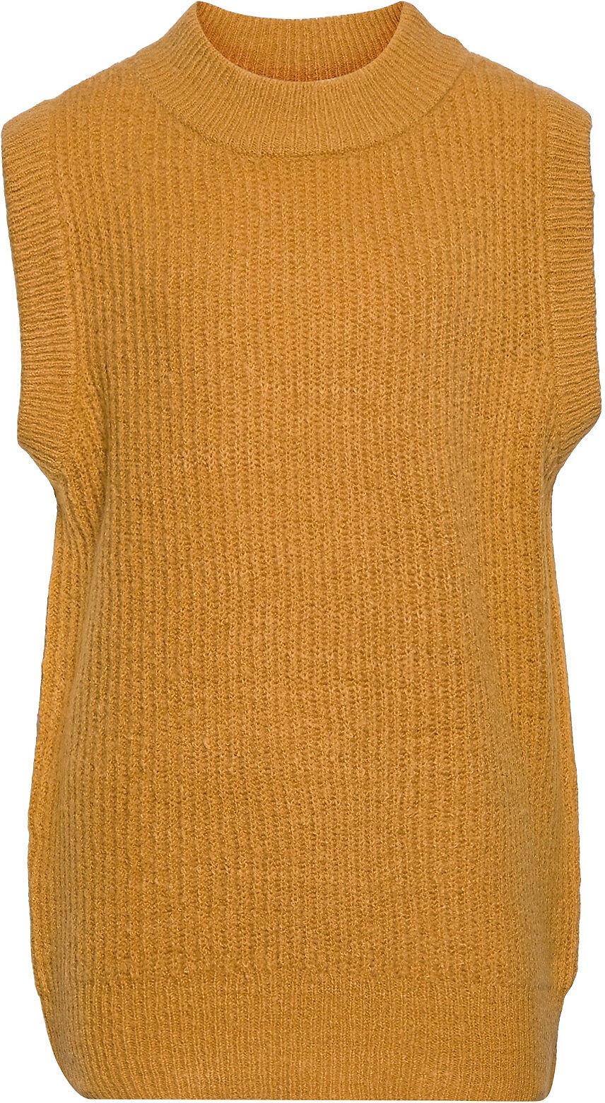 LMTD Nlflulja Sl Vest Knit Vest Gul LMTD