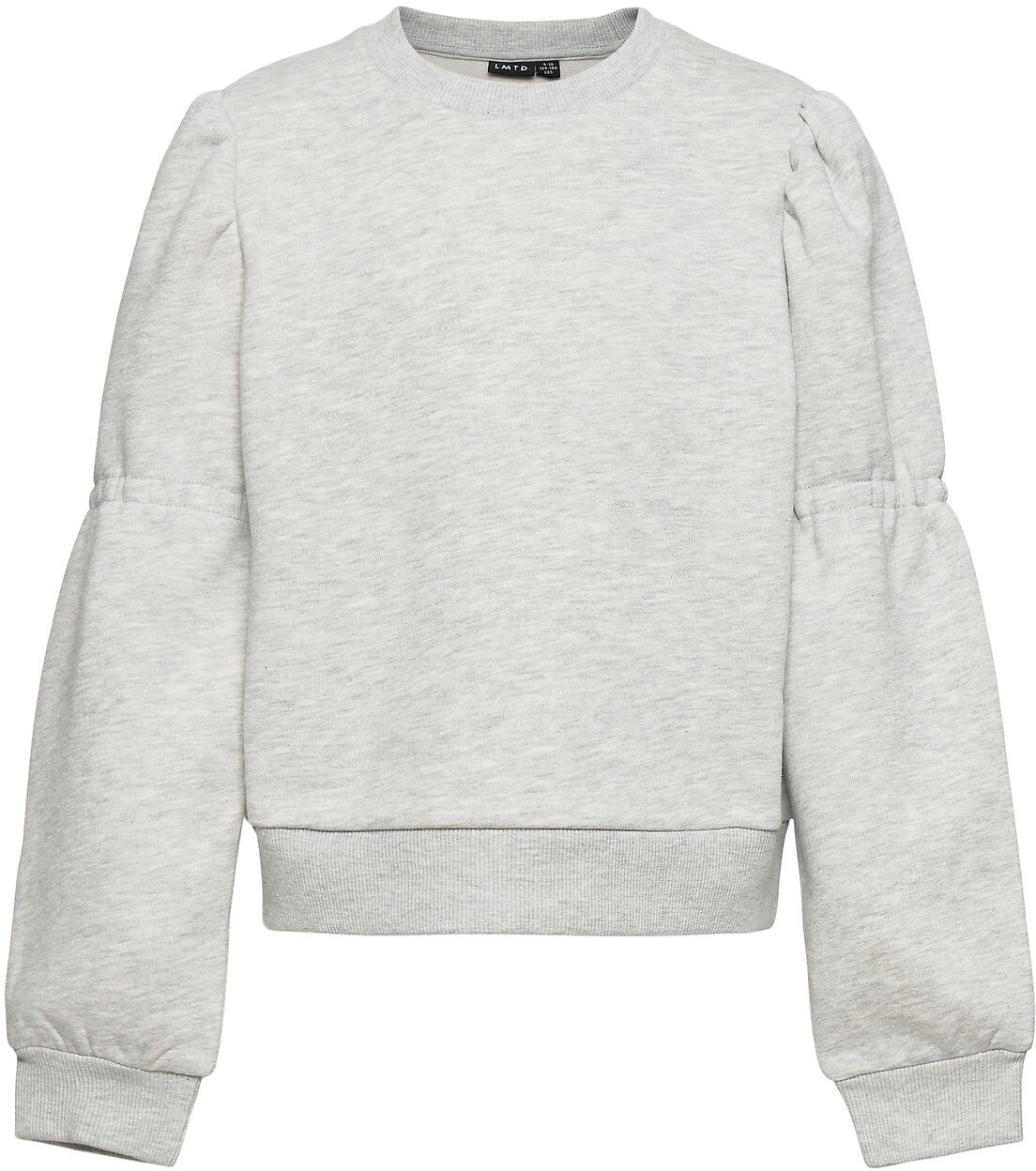 LMTD Nlfopalella Ls Short Sweat Sweat-shirt Genser Grå LMTD