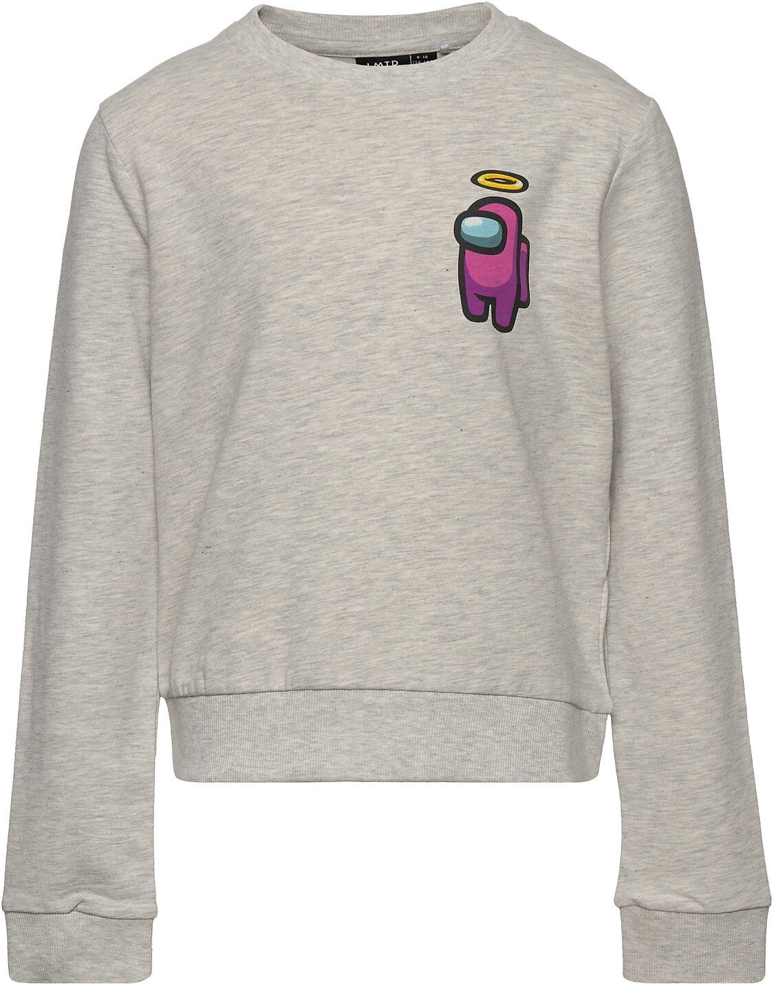 LMTD Nlfamongus Juliette Short Swe Unb Sky Sweat-shirt Genser Grå LMTD