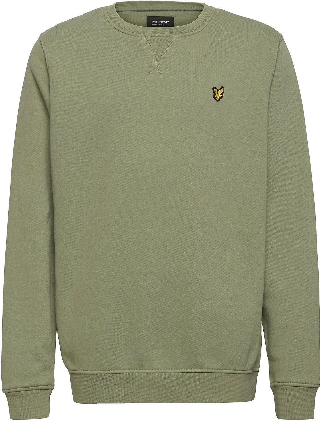 Scott Plain Crew Neck Fleece Sweat-shirt Genser Grønn Lyle & Scott Junior