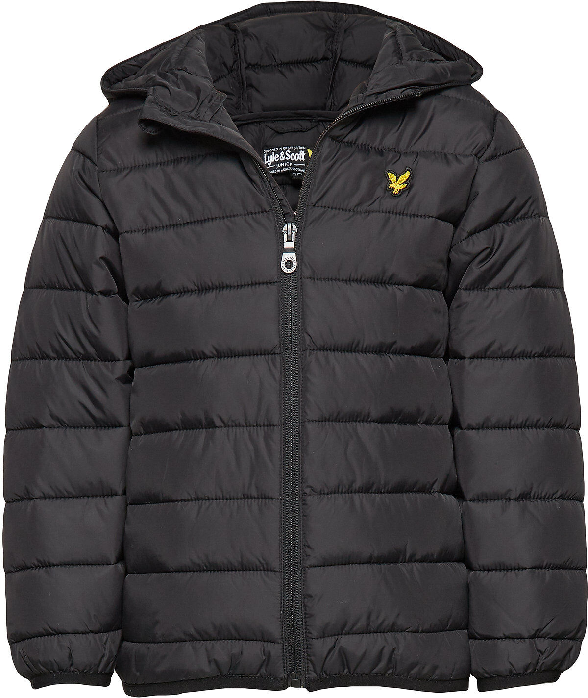 Scott Lightweight Puffa Jacket Fôret Jakke Svart Lyle & Scott Junior