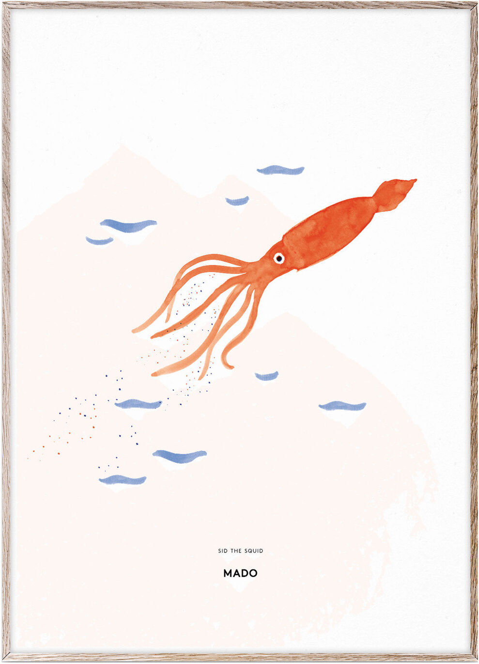 MADO Sid The Squid - 50X70 Home Kids Decor Posters Multi/mønstret MADO