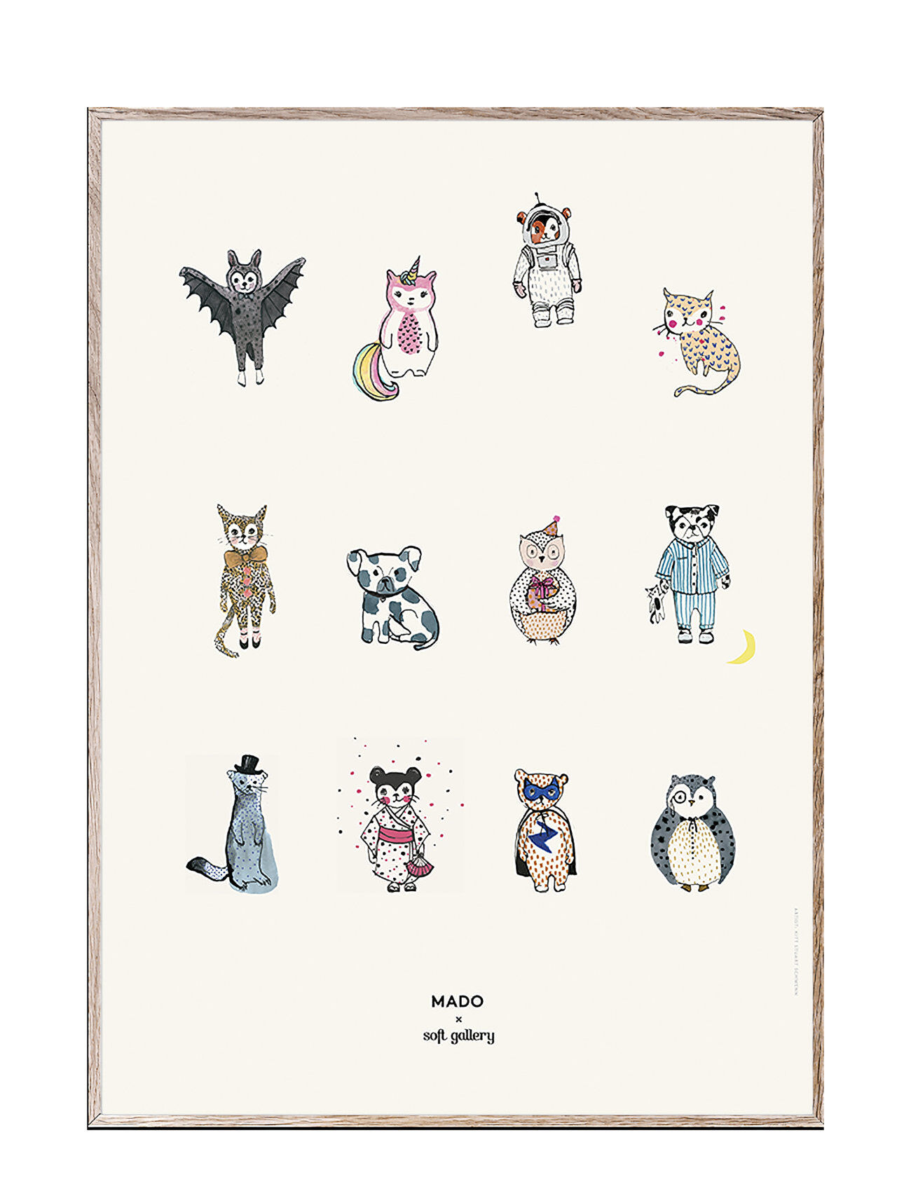 MADO All Together Now - 50X70 Home Kids Decor Posters Multi/mønstret MADO