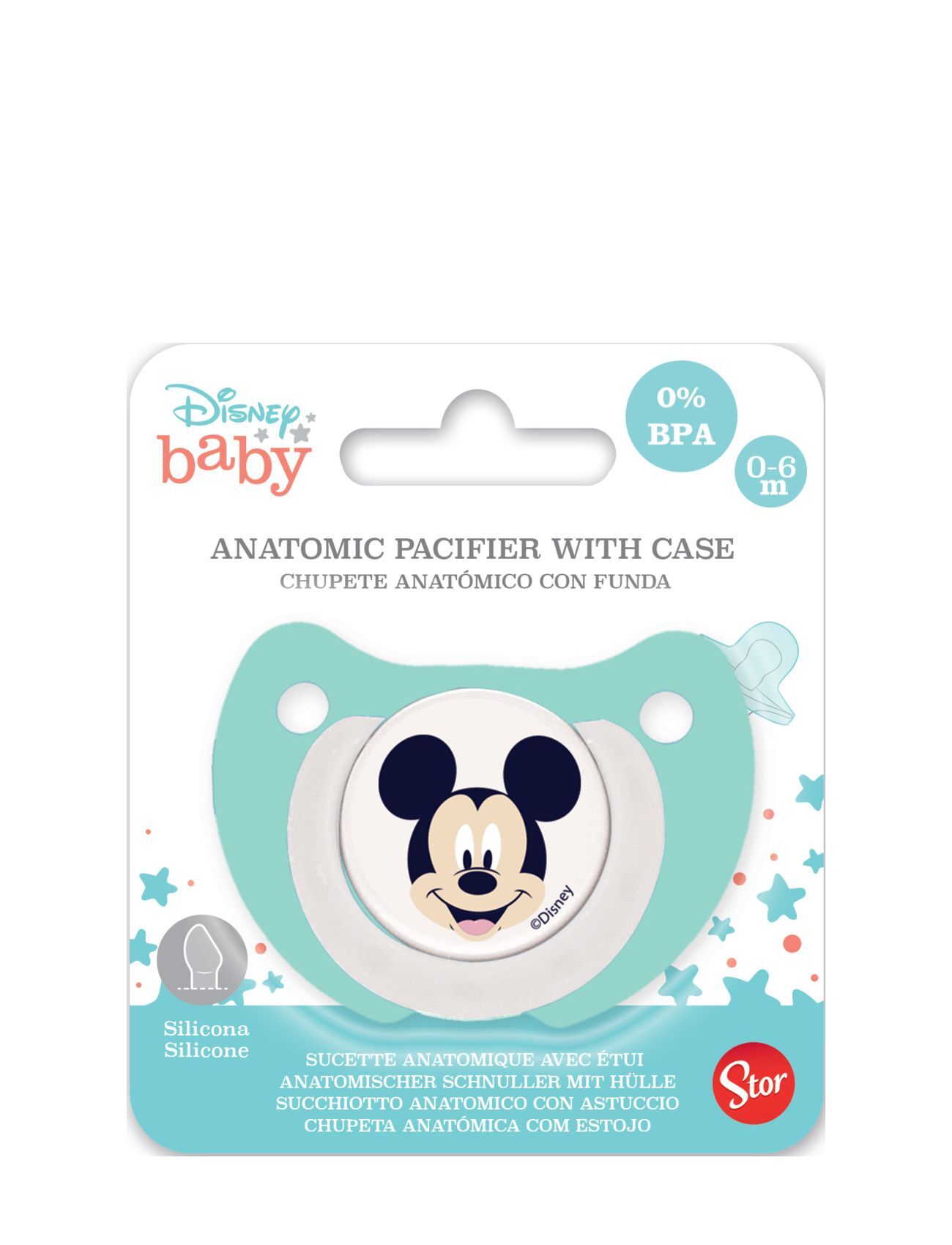 Magic Store Disney Baby Orthodontic Pacifier Silic 0-6M Mickey Baby & Maternity Pacifiers Blå Magic Store