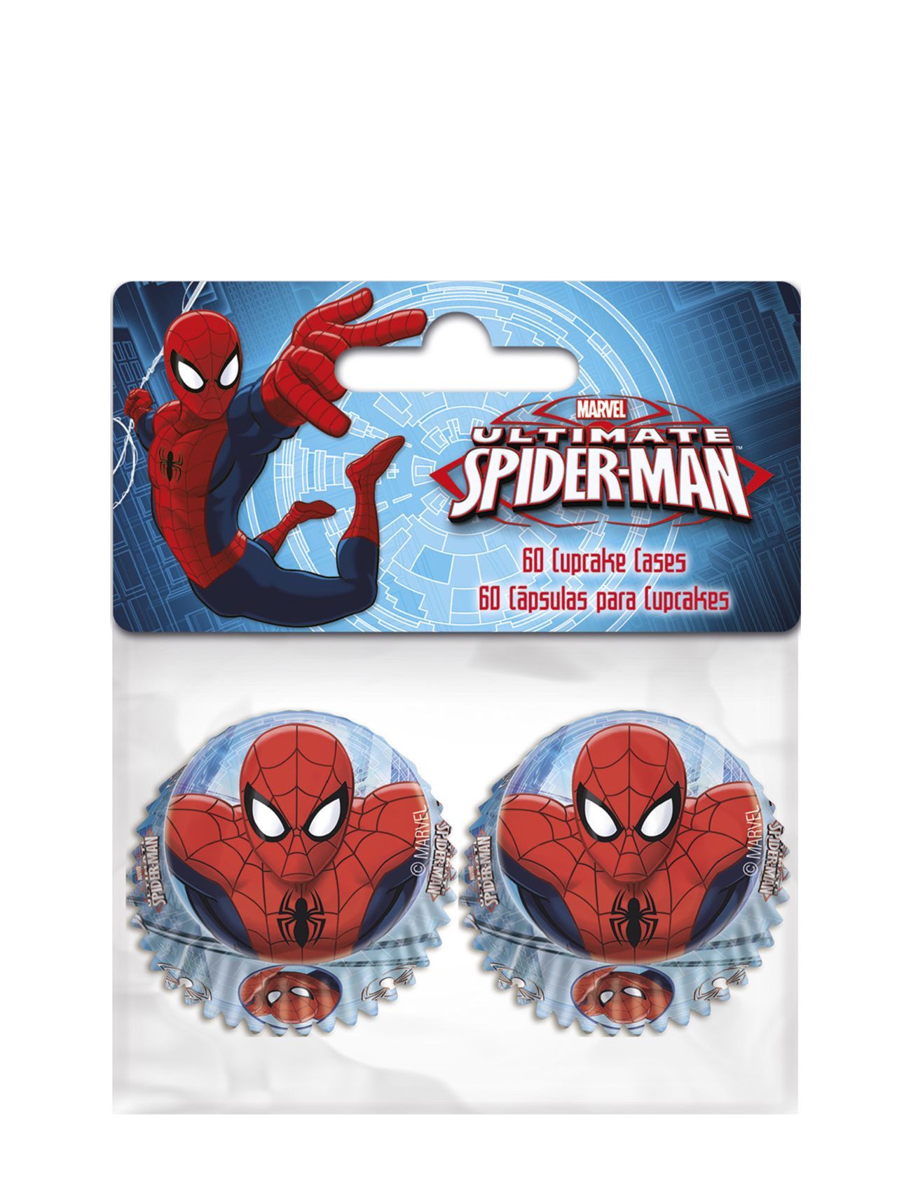 Magic Store Spiderman Bakery Mini Cupcake - Pk A 60 Pcs Home Meal Time Baking & Cooking Multi/mønstret Magic Store