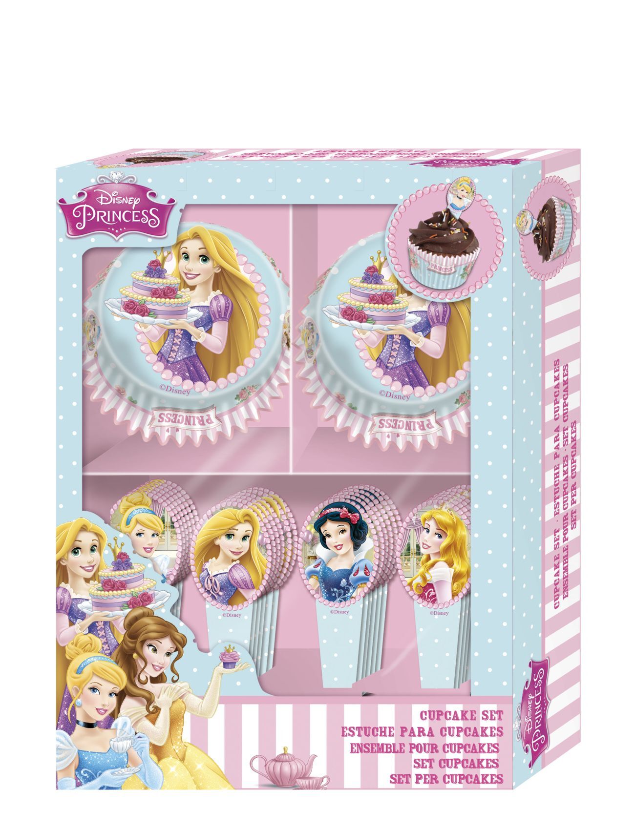 Magic Store Disney Princess Bakery Cupcake -Set With Toppers Home Meal Time Baking & Cooking Multi/mønstret Magic Store