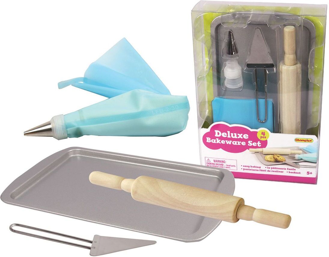 Magni Toys Baking Set With 4 Pcs. Home Meal Time Baking & Cooking Multi/mønstret Magni Toys