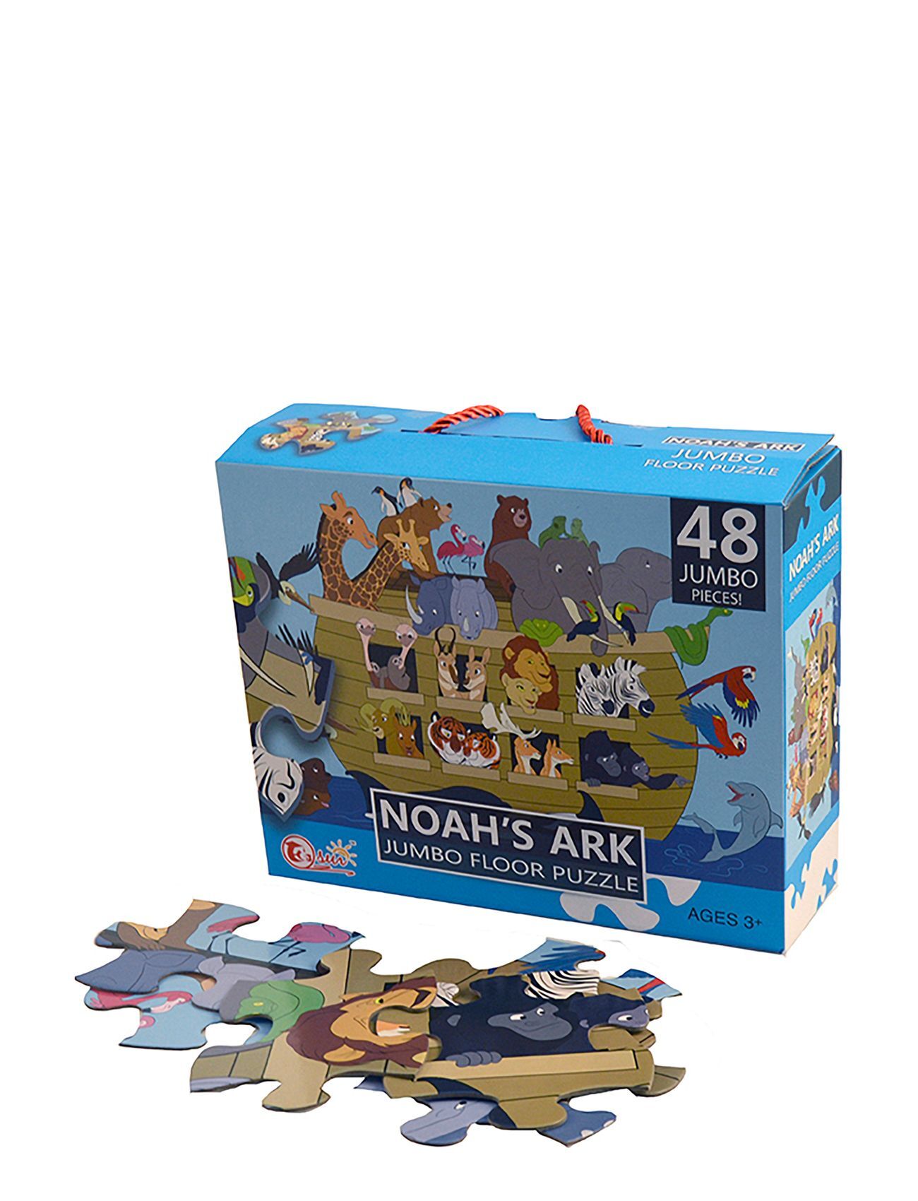 Magni Toys Floor Puzzle "Noah's Ark", Jumbo- 48 Pcs Toys Puzzles And Games Puzzles Multi/mønstret Magni Toys
