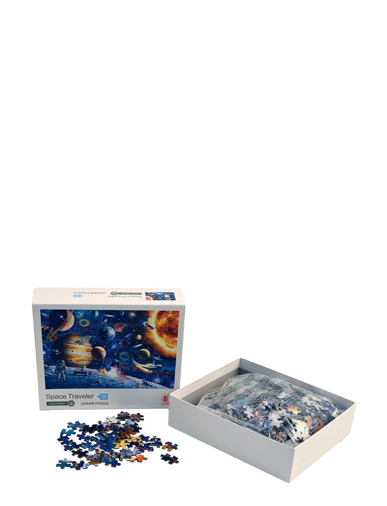 Magni Toys Puzzle "Space Travel", 1000 Pcs. Toys Puzzles And Games Puzzles Multi/mønstret Magni Toys