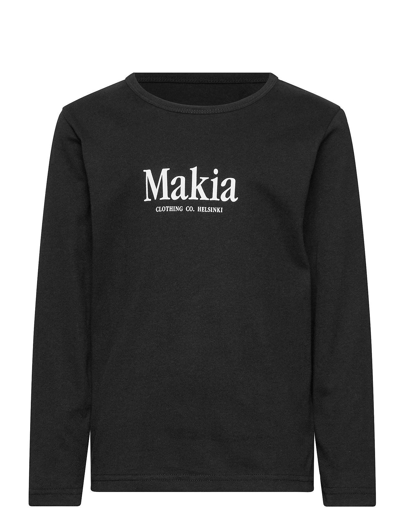Makia Strait Long Sleeve T-shirts Long-sleeved T-shirts Svart Makia