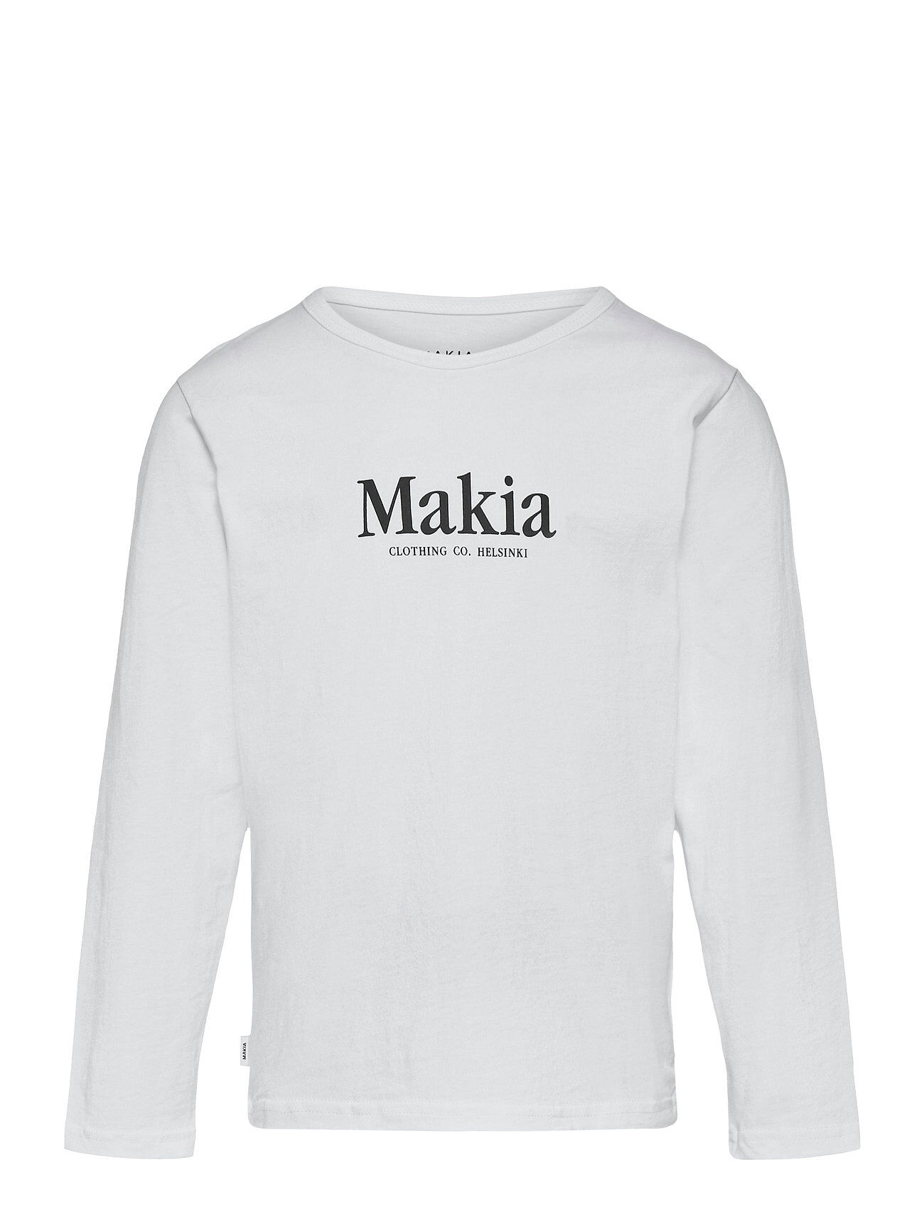 Makia Strait Long Sleeve T-shirts Long-sleeved T-shirts Hvit Makia