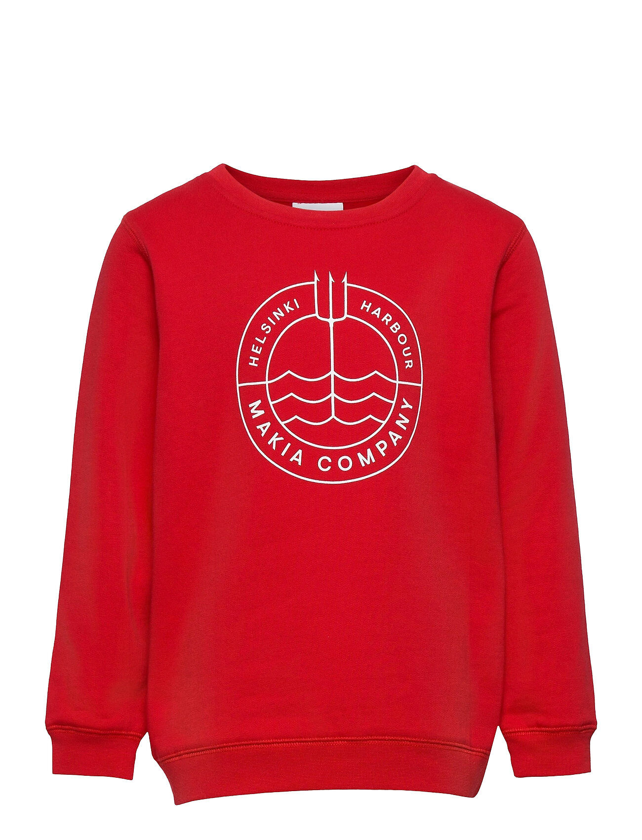 Makia Trident Sweatshirt Sweat-shirt Genser Rød Makia