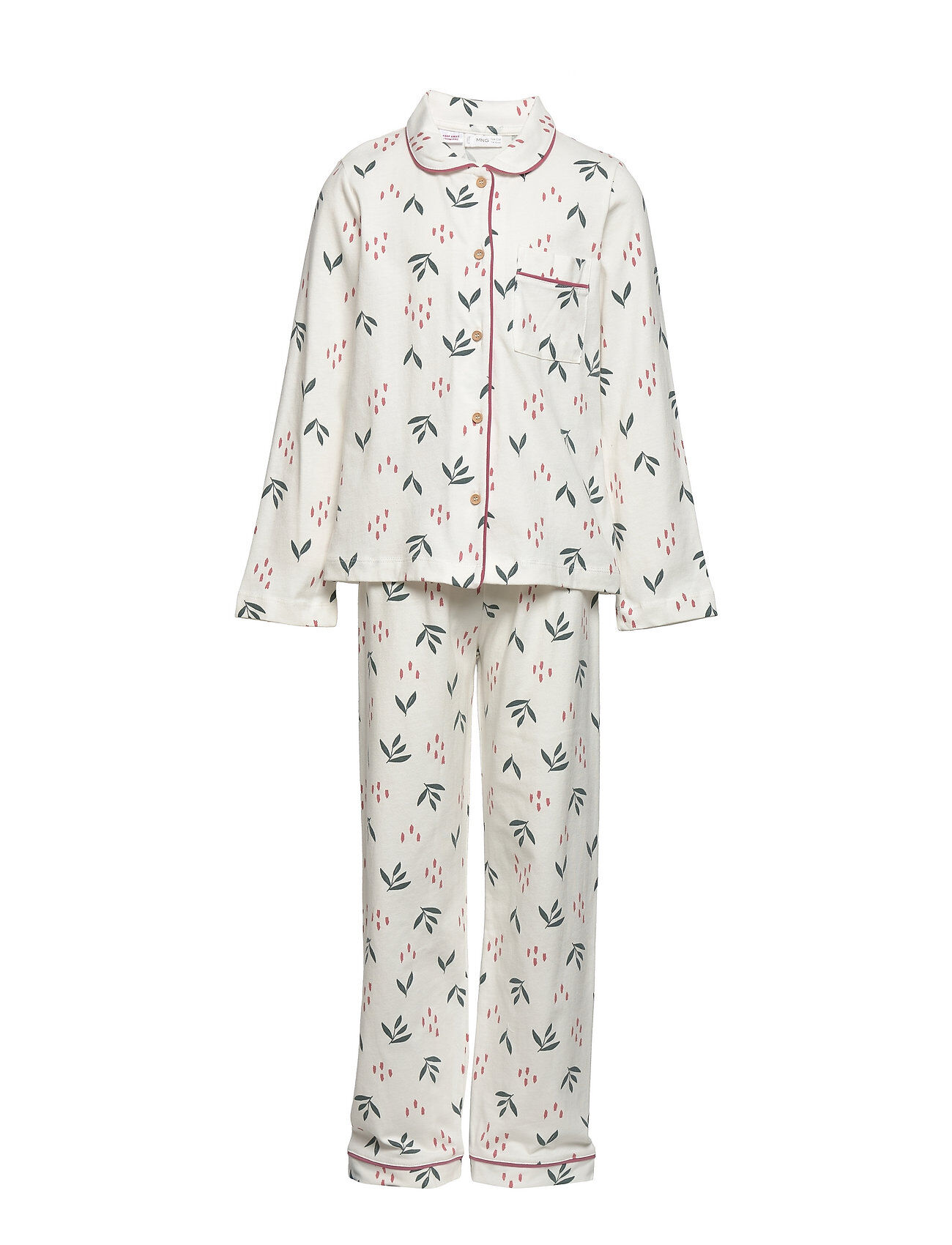 Mango Agnes Pyjamas Sett Hvit Mango