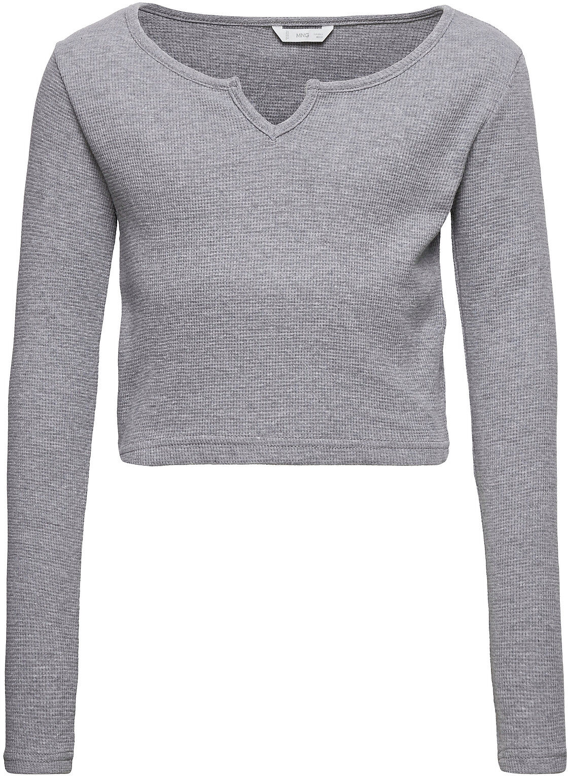 Mango Pico T-shirts Long-sleeved T-shirts Grå Mango