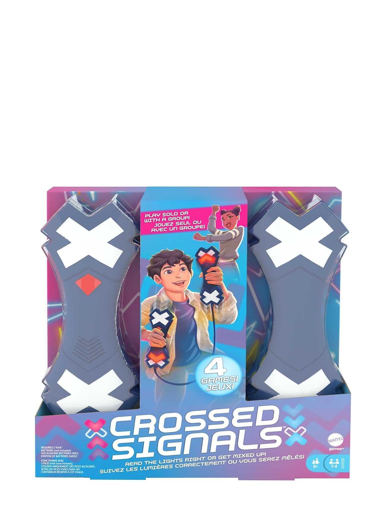 Mattel Crossed Signals Toys Puzzles And Games Games Blå Mattel Games