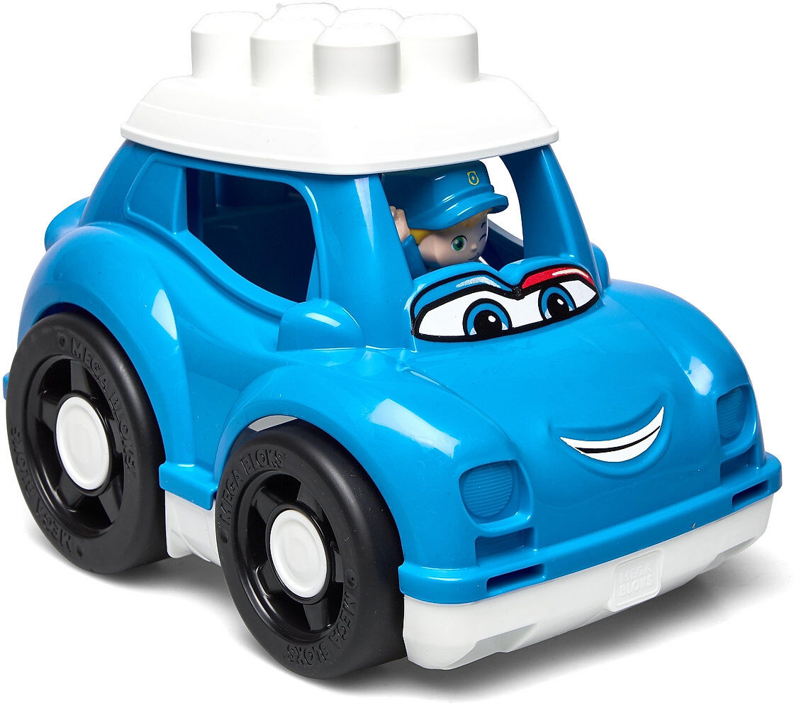 Mega Bloks® Peter Police Car Toys Toy Cars & Vehicles Toy Cars Blå Mega