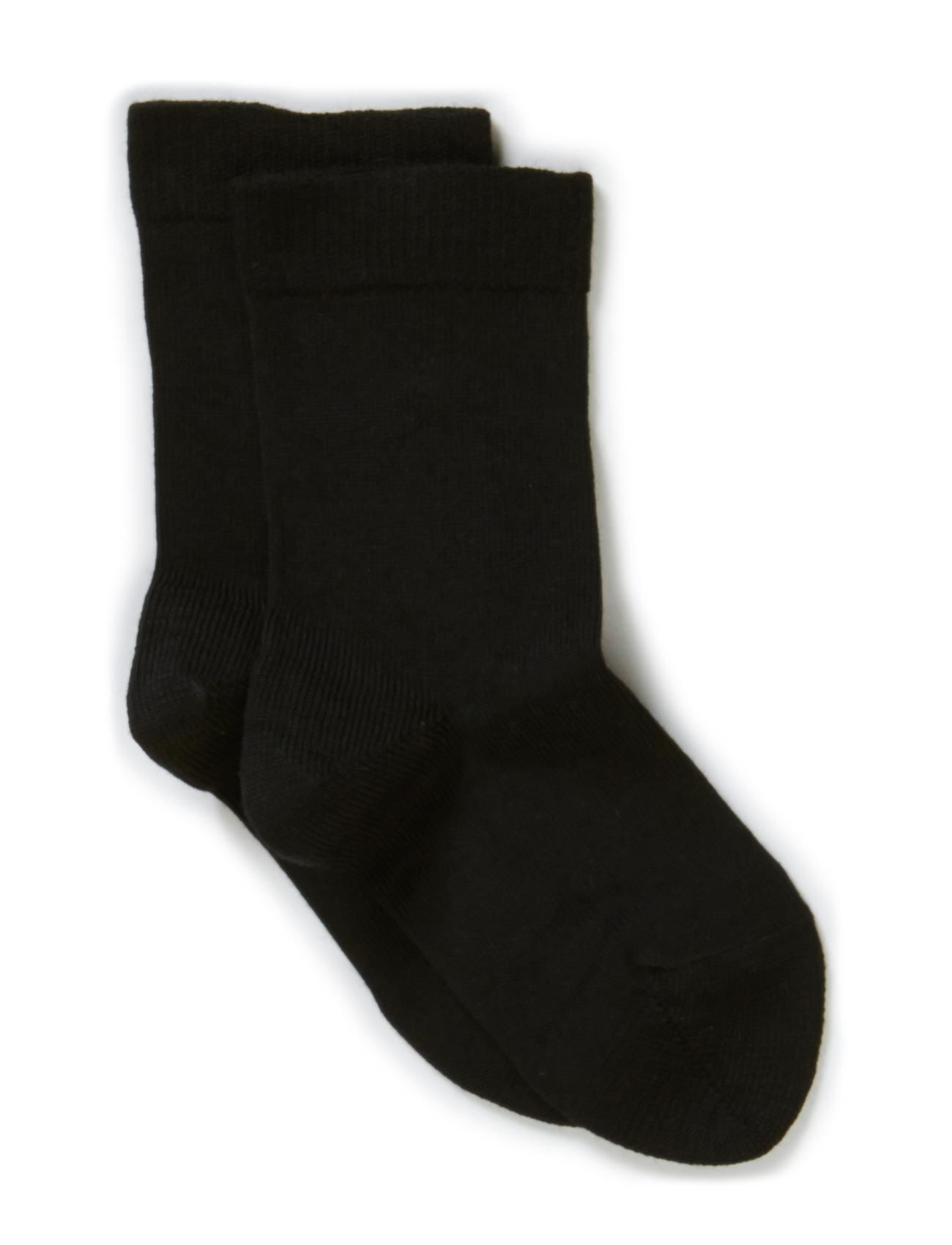 Melton Classic Superwash Wool Sock Socks & Tights Socks Svart Melton