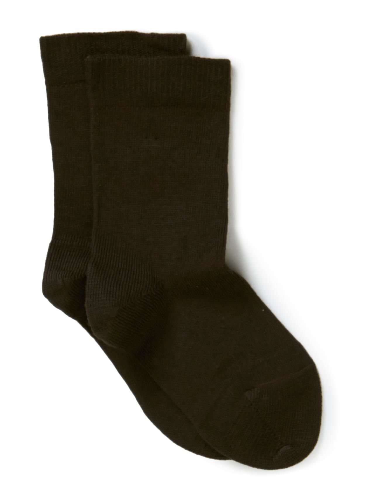 Melton Classic Superwash Wool Sock Socks & Tights Socks Brun Melton