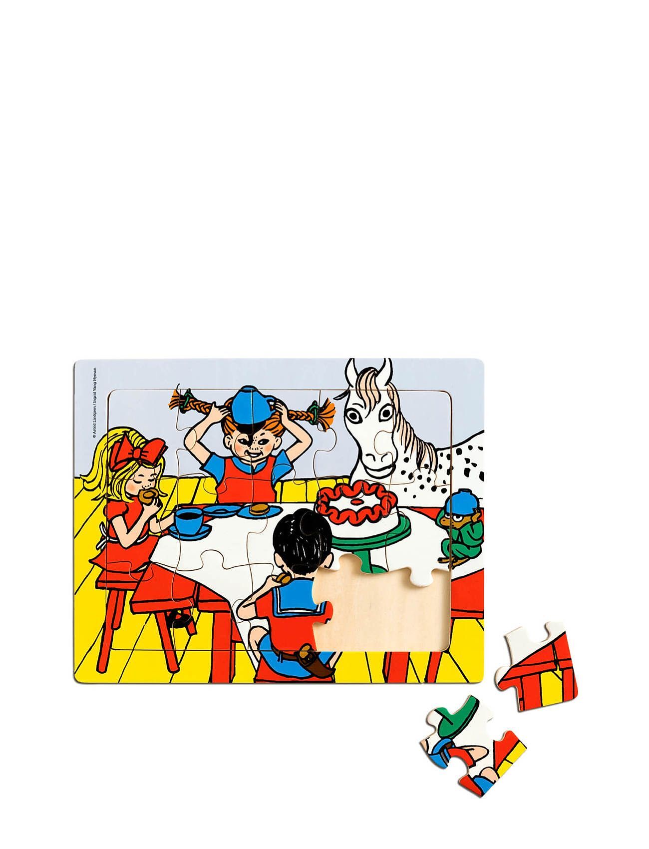 Micki Leksaker Pippi Rampussel, 15 Bitar Toys Puzzles And Games Puzzles Multi/mønstret Micki Leksaker