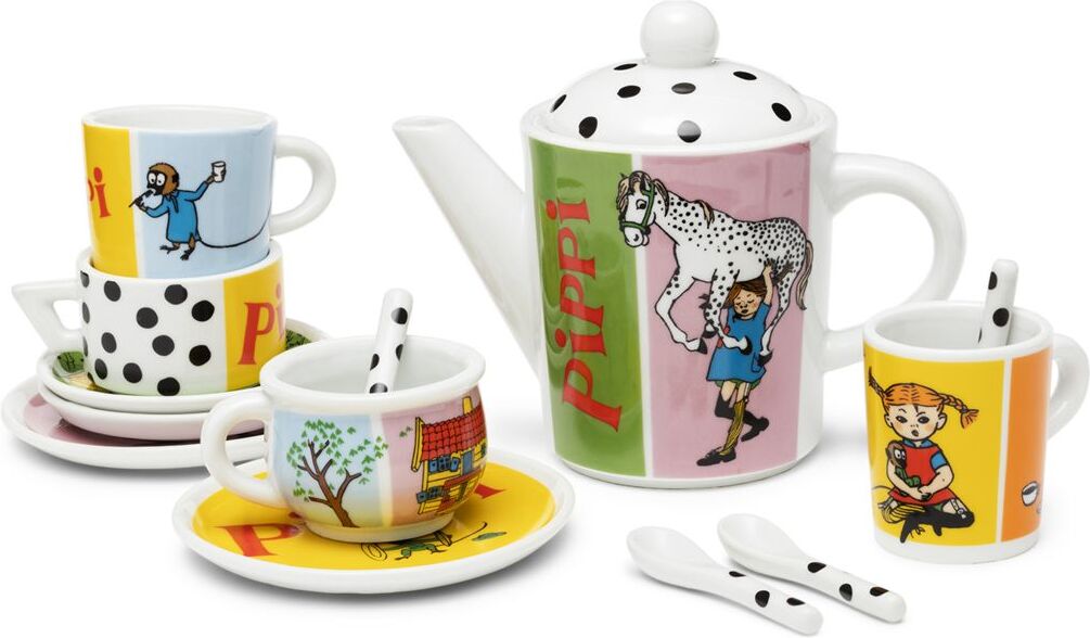 Micki Leksaker Pippi Dockservis Toys Toy Kitchen & Accessories Coffee & Tee Sets Multi/mønstret Micki Leksaker