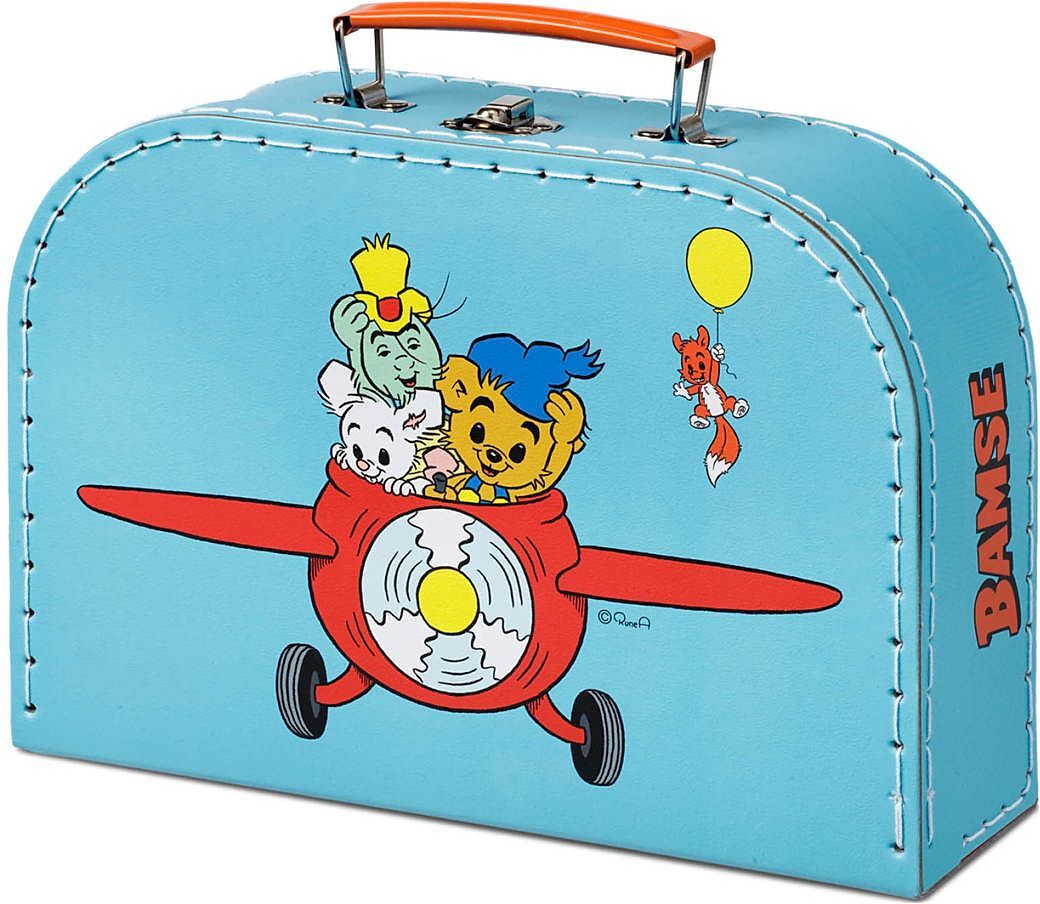 Micki Leksaker Bamse Resväska, 25 Cm Home Kids Decor Storage Blå Micki Leksaker