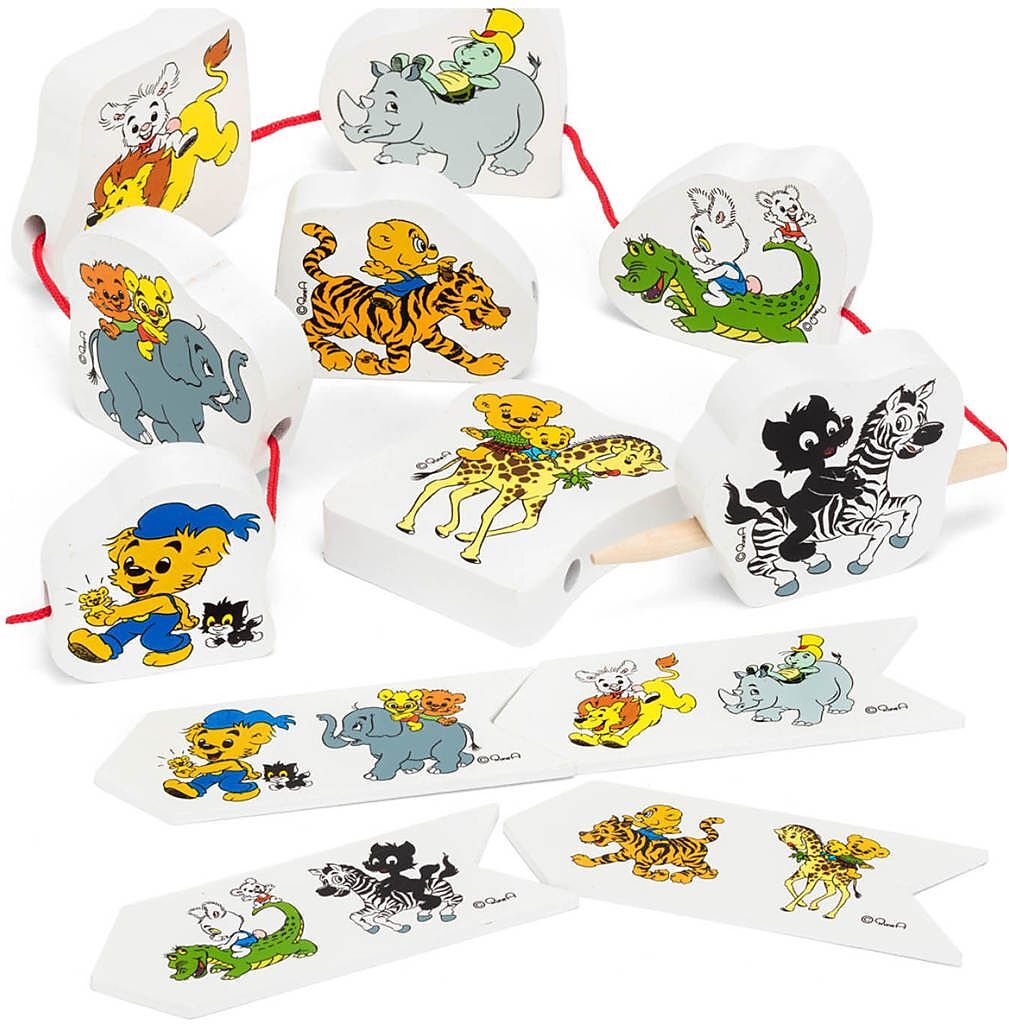 Micki Leksaker Bamse Snörpussel Vilda Djur Toys Puzzles And Games Games Multi/mønstret Micki Leksaker