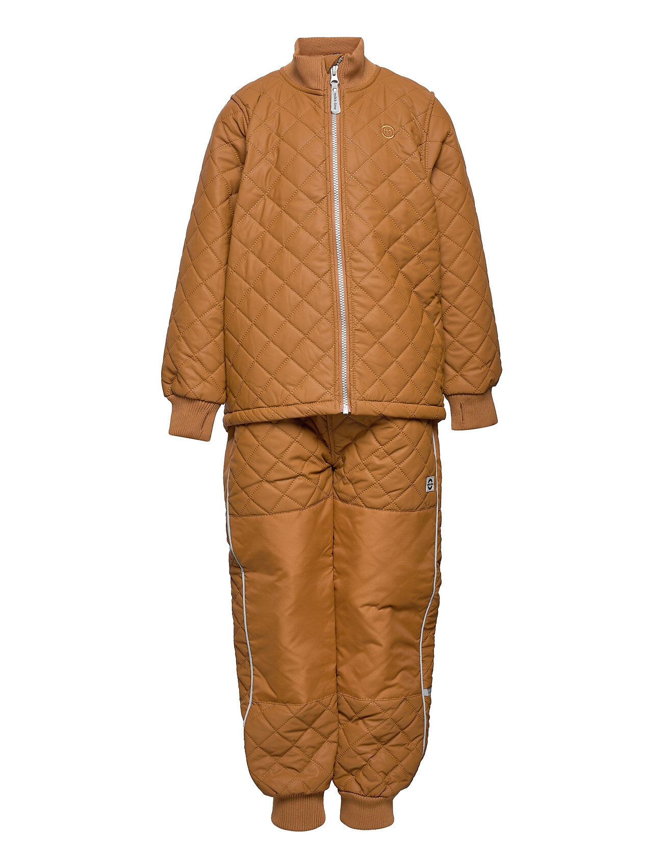 Mikk-Line Duvet Set W. Fleece Outerwear Thermo Outerwear Thermo Sets Brun Mikk-Line