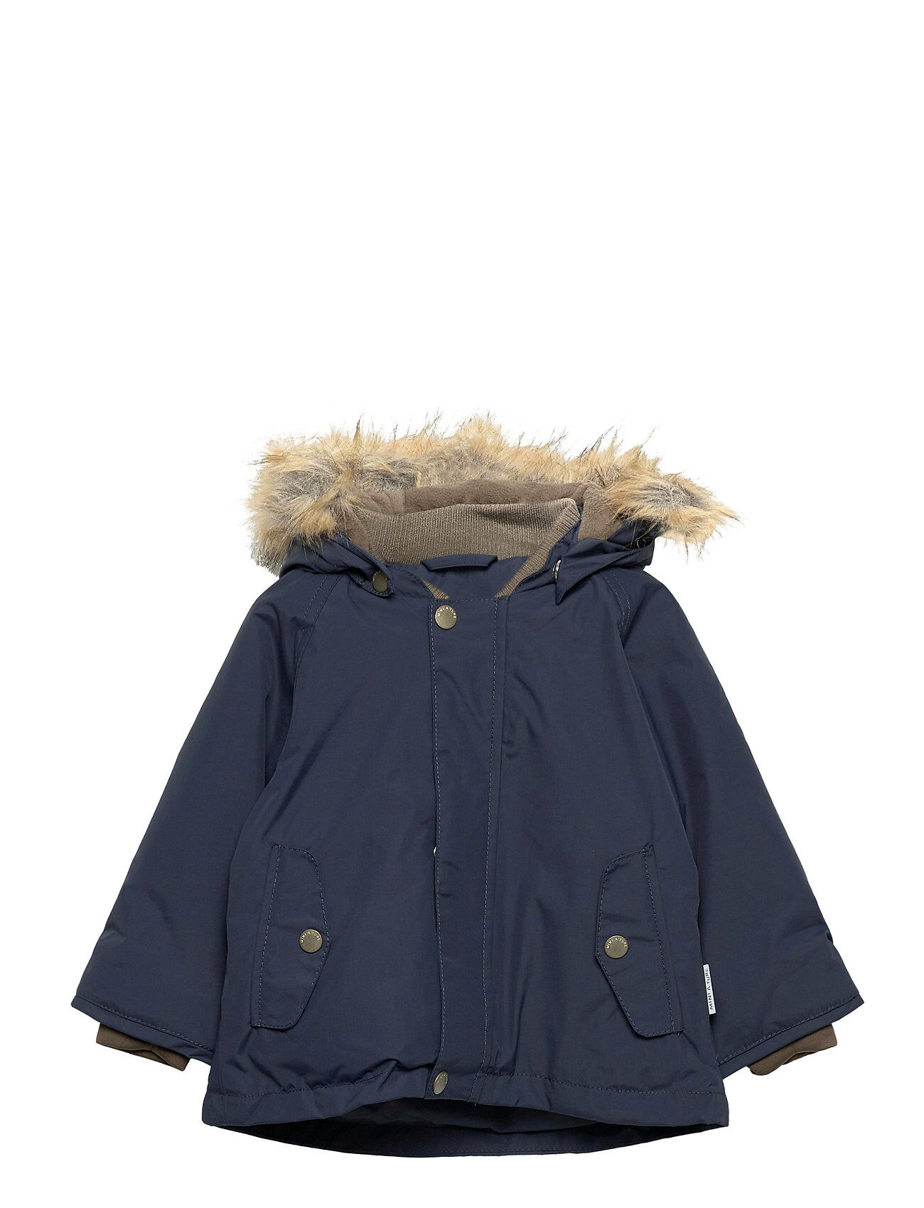 Mini A Ture Wally Faux Fur Jacket, M Parkas Jakke Blå Mini A Ture