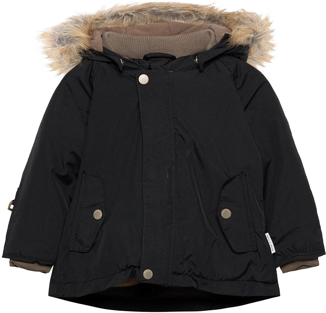 Mini A Ture Wally Faux Fur Jacket, M Parkas Jakke Svart Mini A Ture