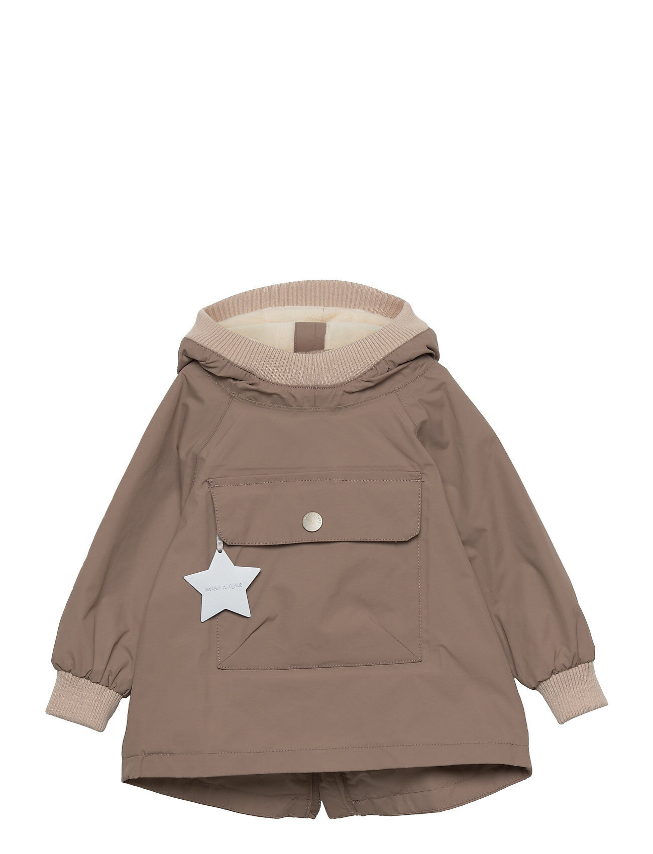 Mini A Ture Baby Vito Fleece, Bm Outerwear Shell Clothing Shell Jacket Brun Mini A Ture