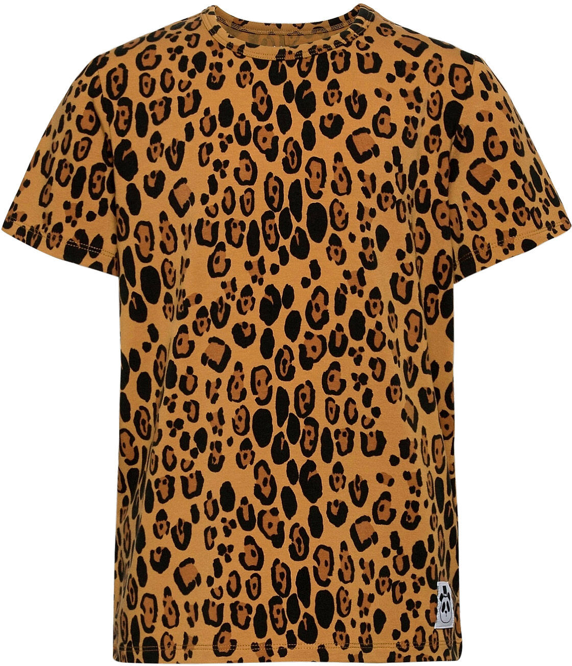 Mini Rodini Basic Leopard Ss Tee T-shirts Short-sleeved Brun Mini Rodini