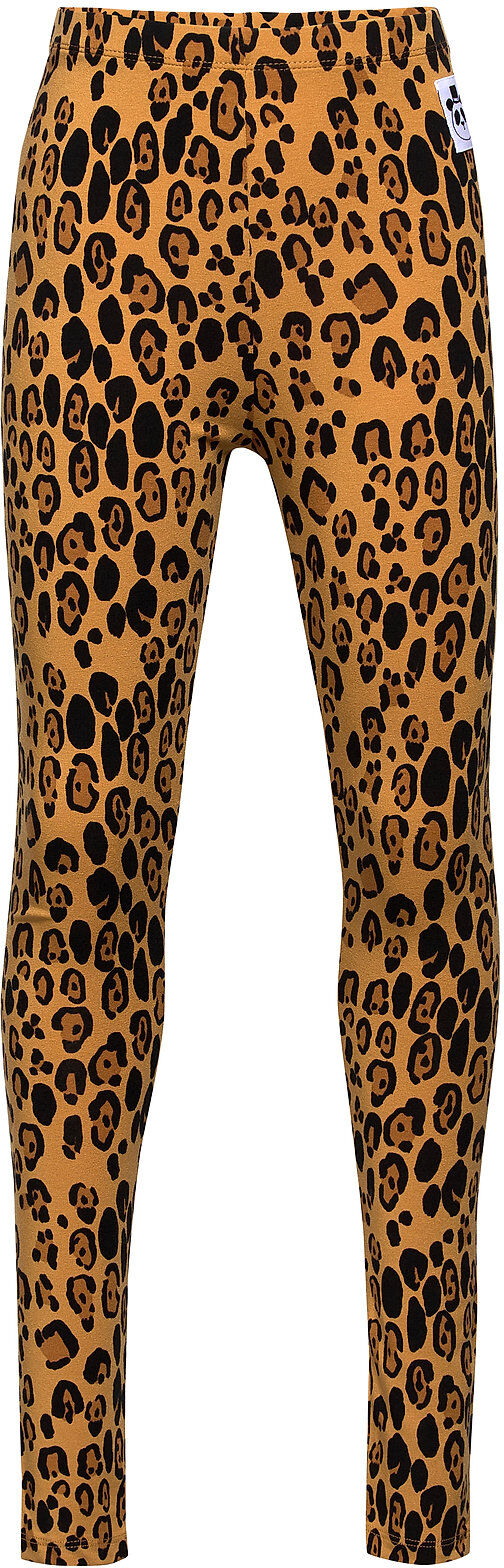 Mini Rodini Basic Leopard Leggings Leggings Brun Mini Rodini