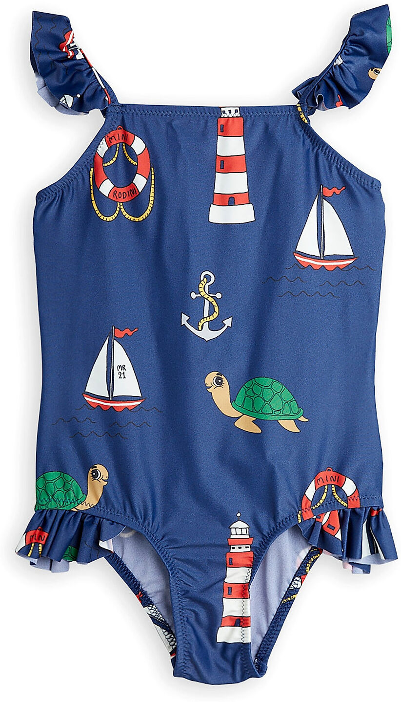 Mini Rodini Turtle Float Wing Uv Swimsuit Badedrakt Badetøy Blå Mini Rodini